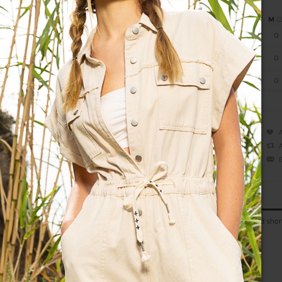 *SALE* POL Cream Jumpsuit - Picture 9 of 11